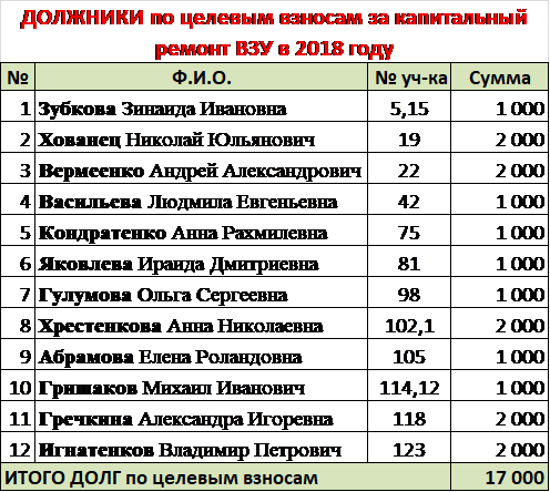 Образец отчета председателя снт за год